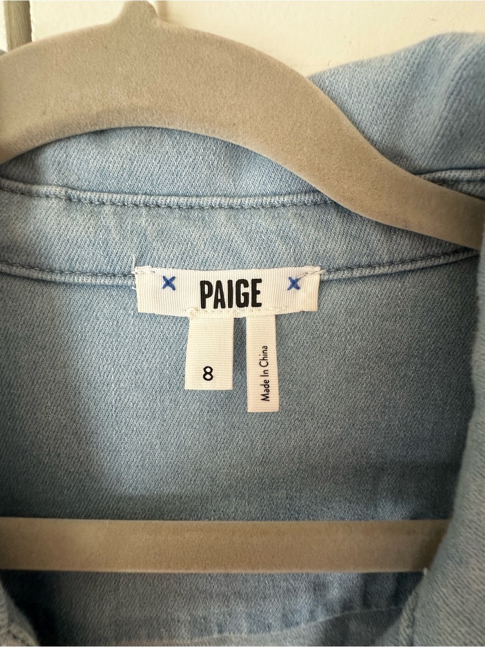 PAIGE Light Blue Denim Jumpsuit - Picture 6 of 6